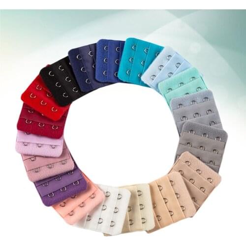 10PC Women Bra Extenders Practical 3 Rows 3 Buttons Brassiere Elastic Underwear Accessory Extensive Buckles Extension Hooks