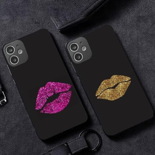 Shiny sexy lips Phone Case for iPhone 12 11 mini pro XS MAX XR 8 7 6 6S Plus X 5S SE 2020
