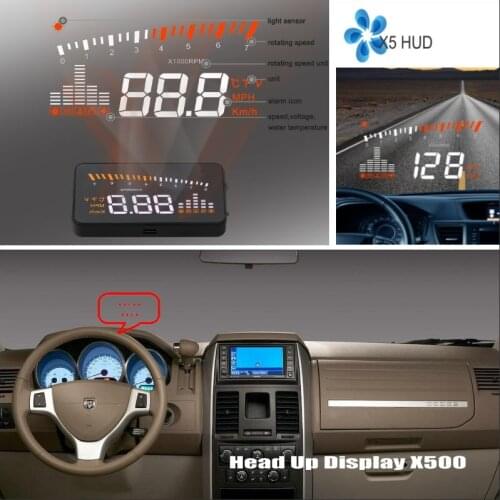 Information Projector Screen For Dodge Dakota Grand Caravan Journey - Safe Driving Refkecting Windshield Car HUD Head Up Display