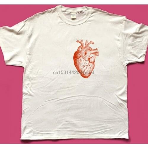 HEART LOVE screen printed T Shirt