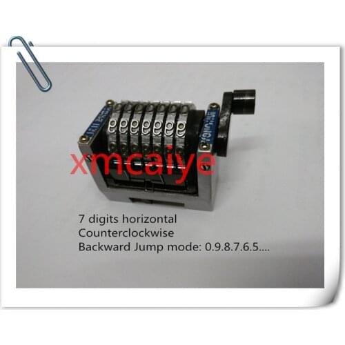 GTO 7 digits horizontal numbering machine , backward jump moth