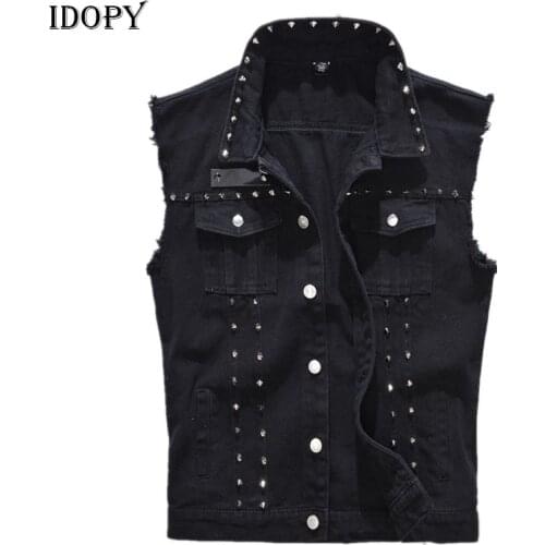 Idopy Men's Leather Vests