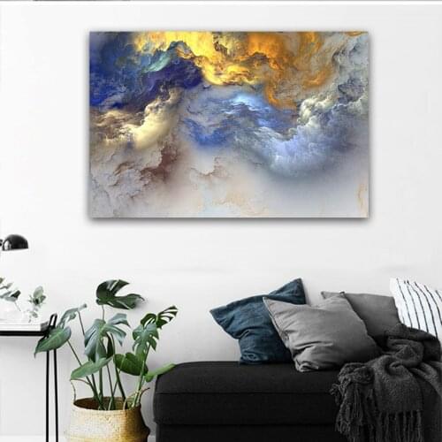 Colorful Abstract Painting Nordic Posters and Prints on Wall Canvas Wall Painting Pictures for Living Room Home Decor No Frame