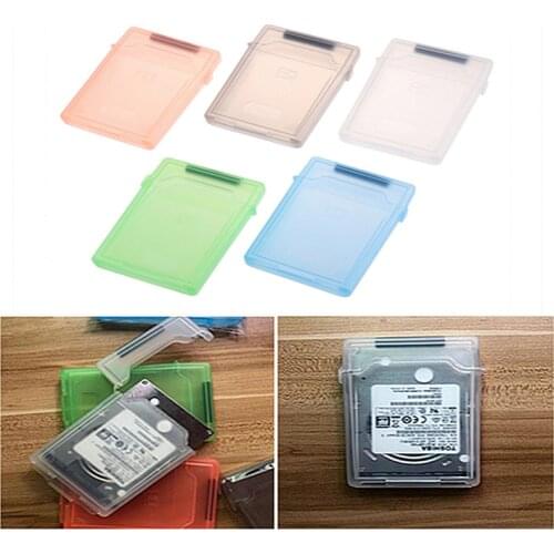 2Pcs/Lot 2.5'' IDE SATA HDD Hard Drive Disk Plastic Storage Box Case Enclosure Cover Dust-proof Non-slip Hard Drive Case Box