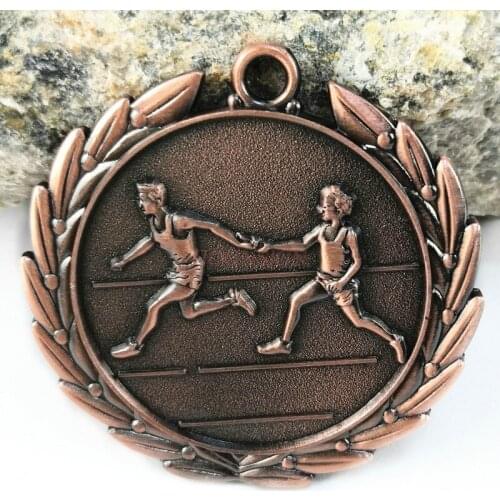 Boys Relay Medal Honor Medal Commemorative Gold Bronze School Factory Activity 2021