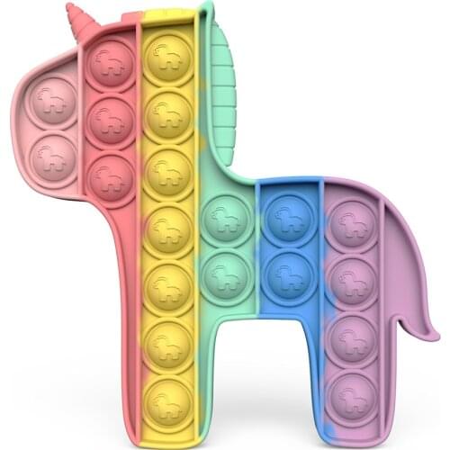 Cartoon Silicone Poop Shape Decompression Toys Kid Sensory Bubble Fidget Stress Anxiety Relief Squeeze Toys