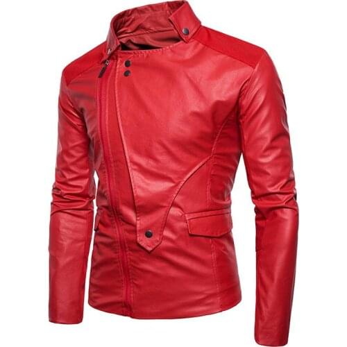 2021 brand autumn winter mens jacket fashion trend new foreign trade mens zipper mens Lapel leather jacket