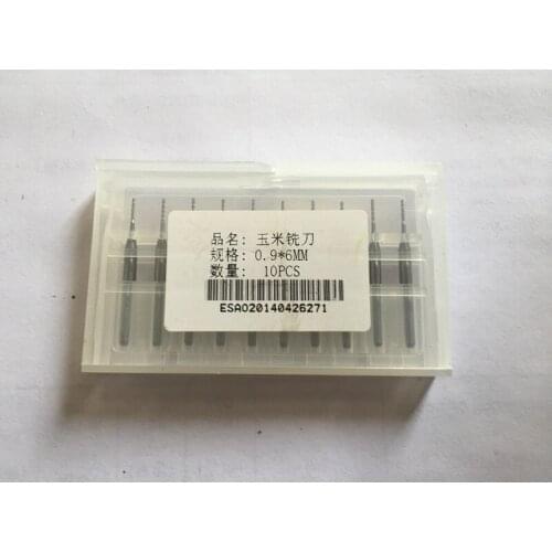 10pcs 0.9mm 1/8" Shank Tungsten Carbide cutter Rotary Burr Set CNC Engraving Bit