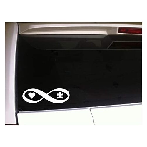 Funny Autism Infinity Awareness Autism Love Support Animal Car Decal,Vinyl Window Stickers for Bottle Laptop Cars 20cm