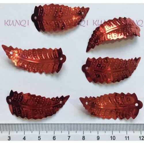 New Arrival 250pcs 47*19mm Large Leaves Loose Sequins Paillettes Sewing,Wedding Craft,Women Kids DIY Garment Accessory SFLYX