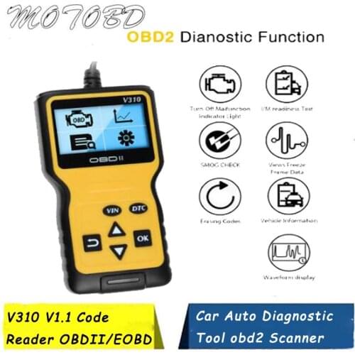High Quality V310 V1.1 Code Reader OBDII/EOBD Car Auto Diagnostic Tool Obd2 Scanner Automotriz Easydiag 16 Pin VS ELM 327 V1.5