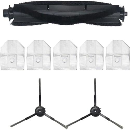 Dust Bags Rolling Side Brush Parts Accessories for Roidmi EVE Plus Robot Vacuum Cleaner Parts
