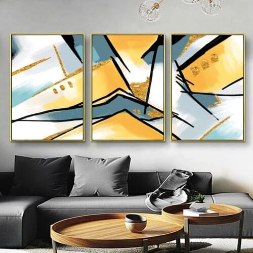Modern Abstract Poster Geometric Pattern Art Wallpaper Canvas Painting for Home Living Room Decoration Craft Print Picture