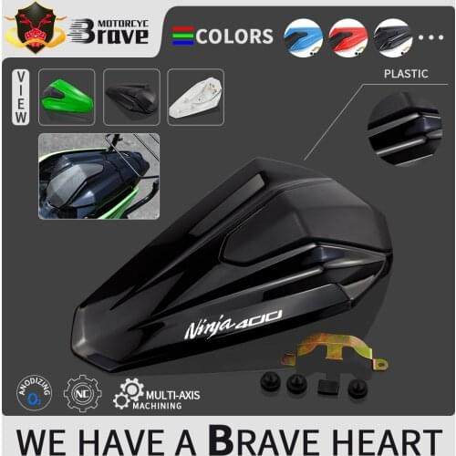NINJA400 Motorcycle Rear Pillion Saddle Passenger Cowl Seat Back Cover Fairing Cowl For Kawasaki NINJA 400 Z400 2018 2019 2020