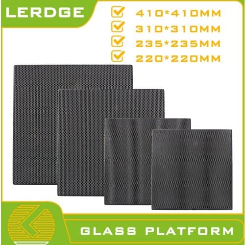 LERDGE 3D Printer Parts Ultrabase Heated Bed Heating Borosilicate Glass Platform Plate Hotbed 310*4mm 220mm Hot Bed