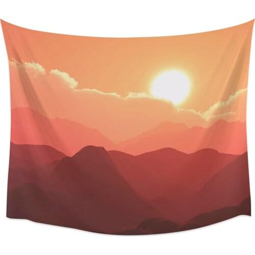 Sun Clouds Peak Sunrise Scenery Wall Tapestry Home Wall Decor Tapestry Bedroom Tapestry Wall Hanging Picnic Mat Yoga Mat