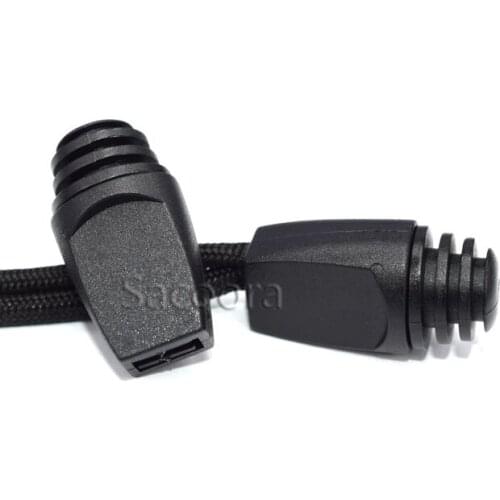 1000pcs Zip Clip Buckle Zipper Pulls Cord Rope Ends Lock Black For Paracord/Backpack/Clothing