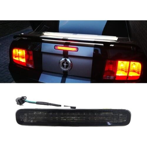 1x OEM Fit For 2005-2009 Ford Mustang Smoked Lens LED Third 3rd Brake Light Rear Stop Lamp 12V