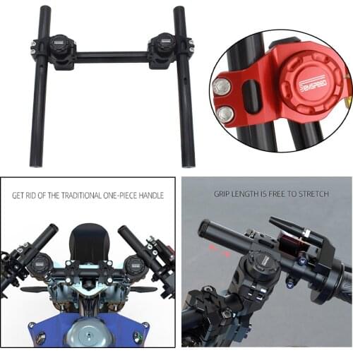22mm Motorcycle Handle Bar Steering Strengthen Adjustable Cross Bar For SYM JOYMAX Z 125/250/300 CRUiSYM300 GTS300i Joyride 200