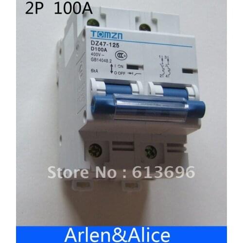 2P 100A 240V/415V 50HZ/60HZ Circuit breaker MCB