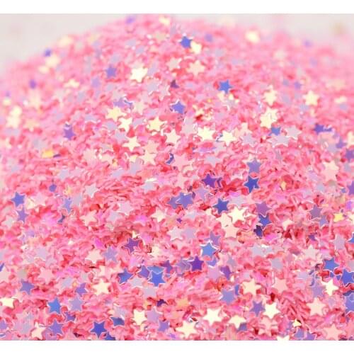3mm Golden Pentagram Star Sequin Nail Art Embellishments Sequins For Crafts Handcraft Fill Glitter Star Paillette Diy Material