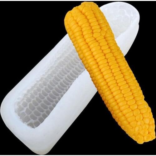 3D Corn Shaped Silicone Pudding Mold Fondant Cake Decor DIY Kitchen Baking Tool NEW For Free Shipping