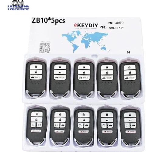 5pcs/lot*KEYDIY Universal Smart Key ZB10-3 ZB10-5 for KD-X2 Car Key Remote Replacement Fit More than 2000 Models