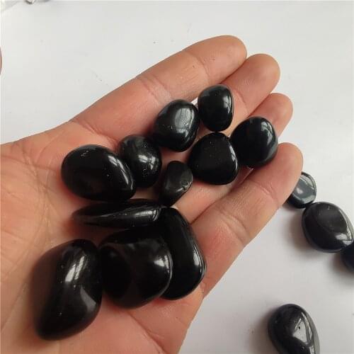 1-2cm Natural Natural Obsidian Crystal Treatment Stone Quartz Crystal Stone Decoration Ornament