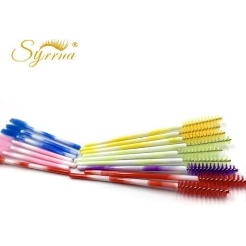 50Pcs/Pack Disposable Eyelash Extensions Brushes Cosmetic Brush Mascara Wands Eyelashes Extension MakeTool Spoolers Makeup Tools