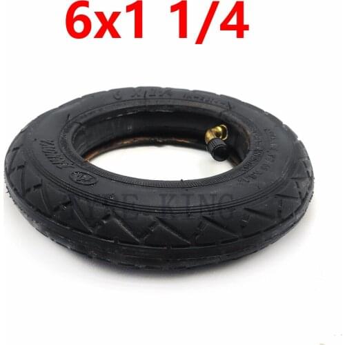 6X1 1/4 Inner Outer Tire 6*1 1/4 Inflation Tyre for Folding Bicycle Mini Surfing Electric Scooter Parts