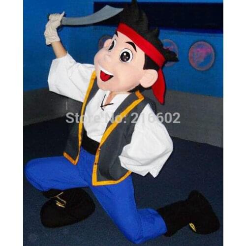 Free shipping Jake Mascot Costume Adult Character Costume / Jake and the Neverland Pirates for Halloween party event