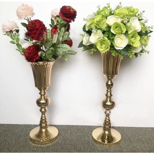 Flower Vases Floor Metal Vase Plant Dried Floral Holder Flower Pots Road Lead Home Wedding Corridor Prop Decoration ZLY014