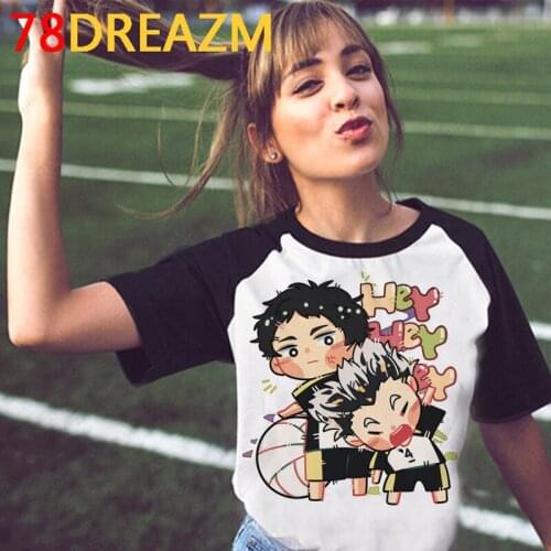 Oya Oya Oya Haikyuu t-shirt male couple clothes harajuku kawaii tumblr aesthetic kawaii clothes summer top aesthetic streetwear