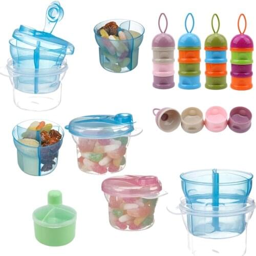 Mix Container Portable Milk Powder Formula Dispenser Food Container Infant bean Storage Box for Kids Baby Care Travel Bottle