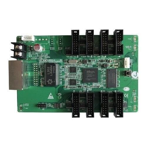 Linsn RV998 full color led receiver card support 256X256 or 128X512 pixels supports up to 32 scan mode for rental LED screen