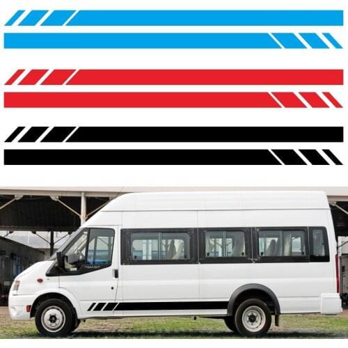 Side Stripes Stickers Decals For VW Volkswagen Transporter T4 T5 T6 Campervan tu-8868
