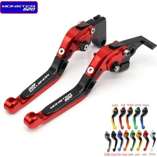 Motorcycle Folding Extendable CNC Moto Adjustable Clutch Brake Levers For Ducati 620 MONSTER MONSTER620 620 MTS 2003-2006