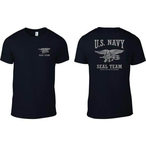 U.S. NAVY SEAL TEAM T-Shirt Easy Was Yesterday - harajuku t shirt men