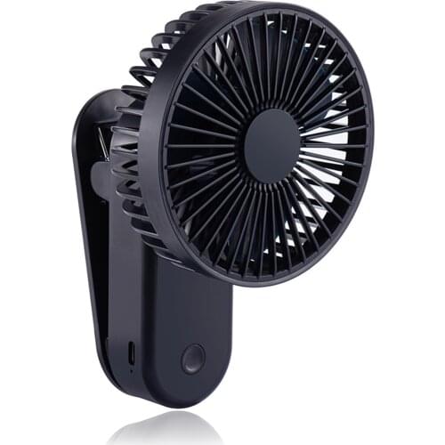 Clip On Mini Desk Fan 1200mAh USB Portable Fan With 3 Speeds Portable Cooling USB Desktop Fan Adjustable Angle For Office