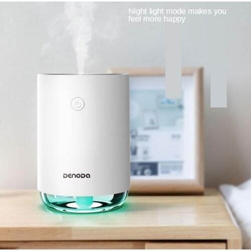 Portable Mini Humidifier, 220ml Small Mist Humidifier with Night Light , 2 Spray Modes Mini Humidifier