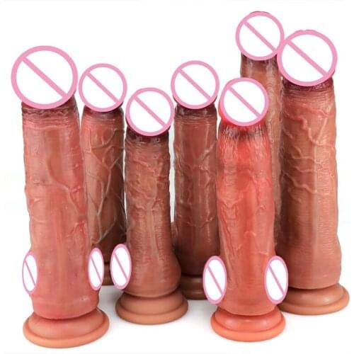 7 Size Realistic Dildo For Women Huge Silicone Masturbation Artificial Penis With Suction Cup Big Dick Sex Toy For Women Couples