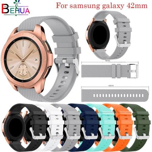 Watch band For Samsung Galaxy watch 42mm strap correa Replacement quality Sport Silicone for garmin vivoactive 3 Wristband