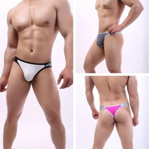 BRAVE PERSON Sexy Underwear Bikini Briefs Mens T-back G-string Thongs Male Jockstraps Gay Underpants Panties Tanga Hombre B1181