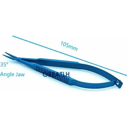 Beaupre Cilia Forceps Ophthalmic Angled Jaw Bullet Nose Ophthalmic Tweezer Eye Veterinary Microsurgical Tools