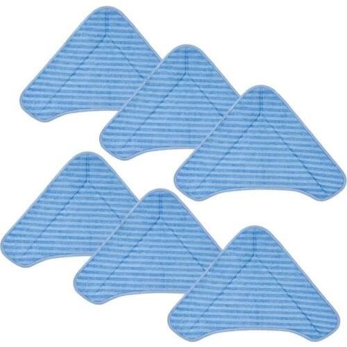 AD-Triple-cornered Replacement Mop Pads for PurSteam ThermaPro Elite 12 in 1 PureClean XL Rolling Steam Cleaner (6 Packs)