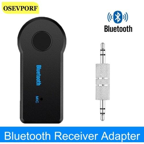 Stereo Audio AUX Bluetooth Receiver Adapter Wireless Transmitter 3.5mm Jack for MP3 Speaker Headphone Car Hands Free Calls Music