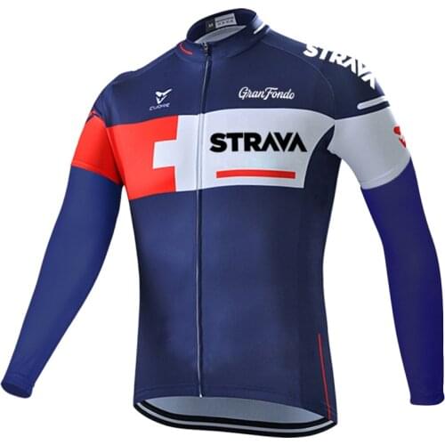 STRAVA Bicycle Shirts Autumn Cycling Jersey Bicycle MTB Long Sleeve Sportswear Racing Bike Shirts Full Sleeve Cycle Clothing