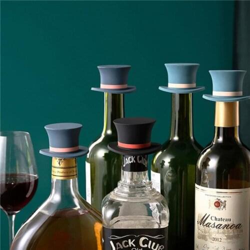 Magic Hat Wine Stopper Creative Gift Silica Gel Bottle Stopper Wine Stopper Wines Stopper Silicone Wine Bottle Cap Wine Corks