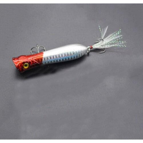 3D Eyes High Quality Anti-Corrosion Fishing Lure Hard Lure 84mm/12g Popper Floating Wobblers Freshwater Plastic Fishing Bait