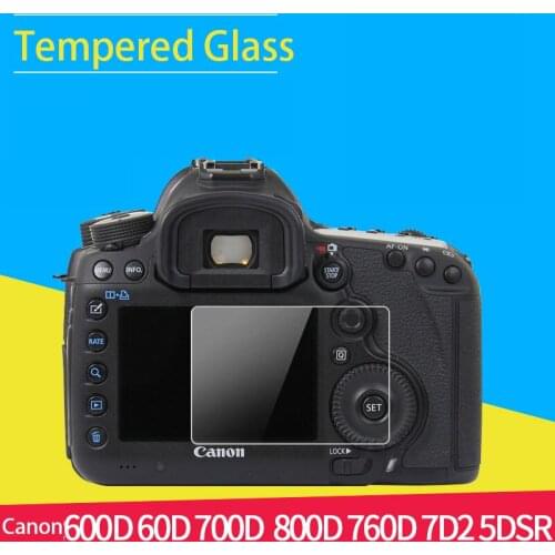 BIZOE Camera Toughened Film for Canon SLR 60D 600D 700D 800D Camera 650D750D 760D 77D LCD Electrostatic Glass Film Accessories
